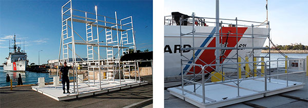 USCG Scaffholding Work Floats